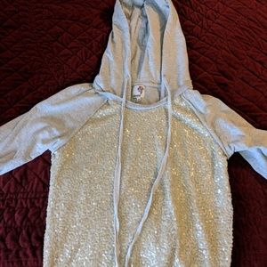 Sequin hoodie
